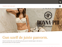 Tablet Screenshot of donna-piu.nl
